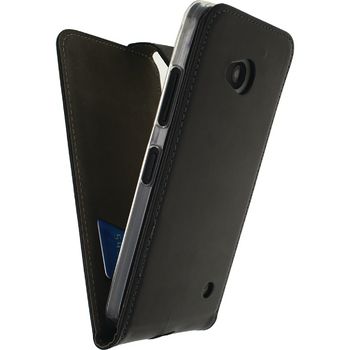 MOB-22882 Smartphone gelly flip case microsoft lumia 640 lte zwart In gebruik foto