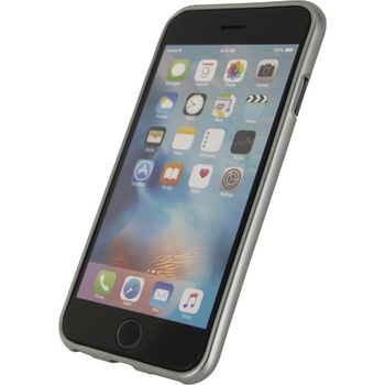 MOB-22899 Smartphone metallic gelly case apple iphone 6 / 6s grijs In gebruik foto