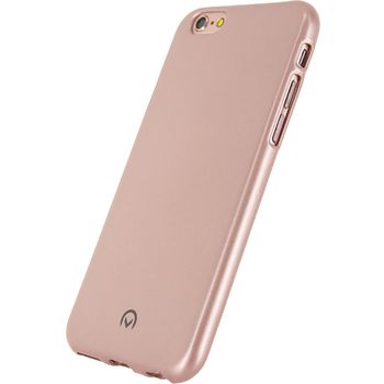 MOB-22902 Smartphone metallic gelly case apple iphone 7 / apple iphone 8 roze In gebruik foto