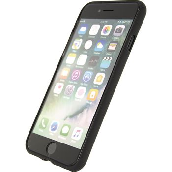 MOB-22904 Smartphone rubber gelly case apple iphone 7 / apple iphone 8 zwart In gebruik foto