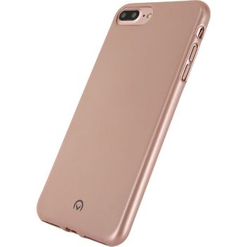 MOB-22906 Smartphone metallic gelly case apple iphone 7 / apple iphone 8 roze In gebruik foto