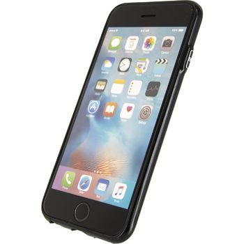 MOB-22914 Smartphone deluxe gelly case apple iphone 6 / 6s zwart In gebruik foto
