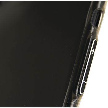 MOB-22918 Smartphone deluxe gelly case apple iphone 7 / apple iphone 8 zwart/transparant In gebruik foto