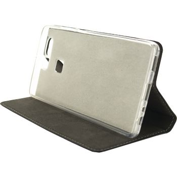 MOB-22948 Smartphone gelly wallet book case huawei p9 zwart In gebruik foto
