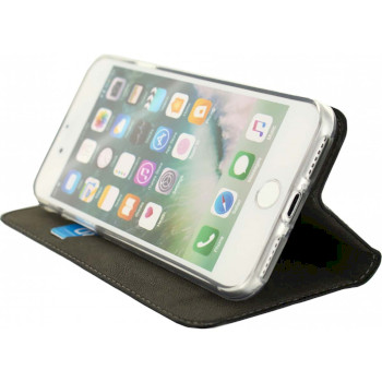 MOB-22954 Smartphone gelly wallet book case apple iphone 7 / apple iphone 8 zwart Product foto