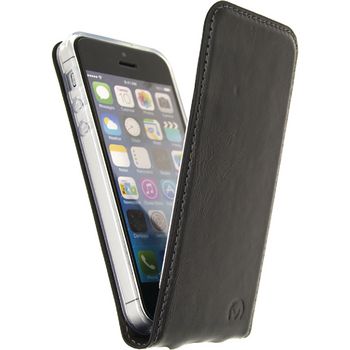 MOB-22974 Smartphone gelly flip case apple iphone 5 / 5s / se zwart In gebruik foto