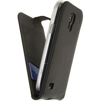 MOB-23002 Smartphone gelly flip case samsung galaxy s4 mini zwart In gebruik foto
