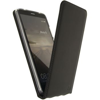 MOB-23003 Smartphone gelly flip case huawei mate 9 zwart In gebruik foto