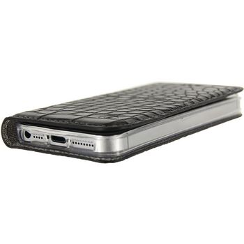 MOB-23012 Smartphone premium gelly book case apple iphone 5 / 5s / se zwart In gebruik foto