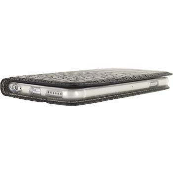 MOB-23014 Smartphone premium gelly book case apple iphone 6 / 6s zwart In gebruik foto