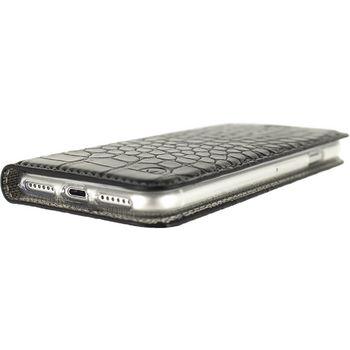 MOB-23016 Smartphone premium gelly book case apple iphone 7 / apple iphone 8 zwart In gebruik foto