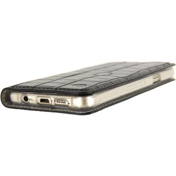 MOB-23022 Smartphone premium gelly book case samsung galaxy a3 2016 zwart In gebruik foto