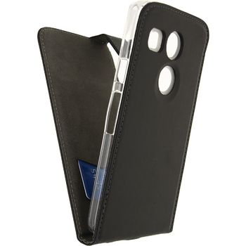 MOB-23032 Smartphone classic flip case lg google nexus 5x zwart In gebruik foto