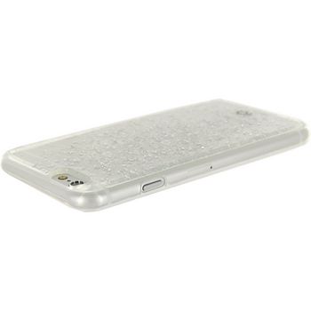 MOB-23047 Smartphone glitter case apple iphone 6 / 6s zilver In gebruik foto
