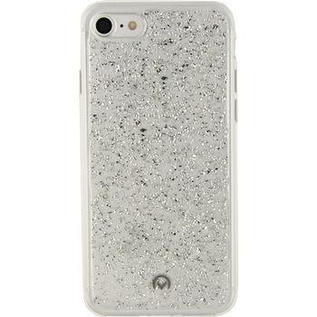 MOB-23049 Smartphone glitter case apple iphone 7 / apple iphone 8 zilver Product foto