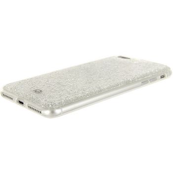 MOB-23051 Smartphone glitter case apple iphone 7 plus zilver In gebruik foto