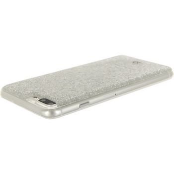 MOB-23051 Smartphone glitter case apple iphone 7 plus zilver In gebruik foto