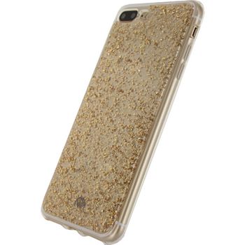 MOB-23052 Smartphone glitter case apple iphone 7 plus goud In gebruik foto