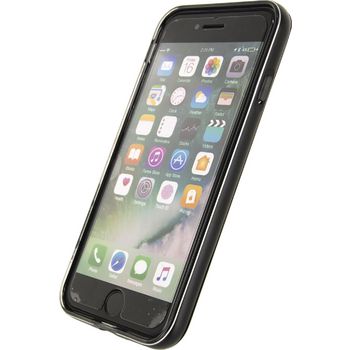 MOB-23056 Smartphone gelly+ case apple iphone 7 / apple iphone 8 zwart In gebruik foto