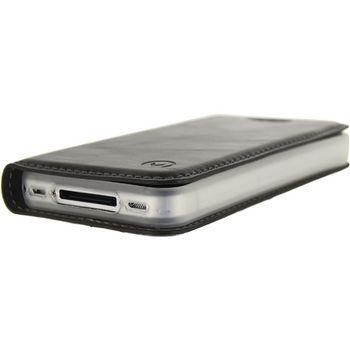 MOB-23061 Smartphone premium gelly book case apple iphone 4 / 4s zwart In gebruik foto