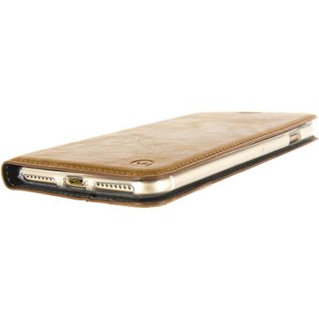 MOB-23063 Smartphone premium gelly book case apple iphone 7 plus bruin In gebruik foto