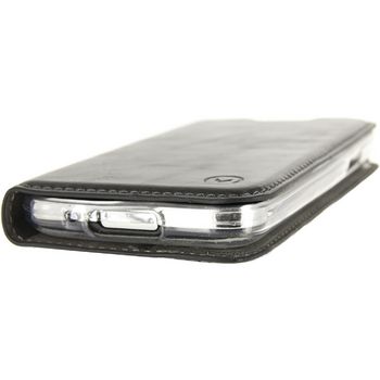 MOB-23084 Smartphone premium gelly book case samsung galaxy s5 mini zwart In gebruik foto