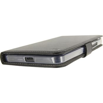 MOB-23098 Smartphone gelly wallet book case microsoft lumia 640 xl zwart In gebruik foto