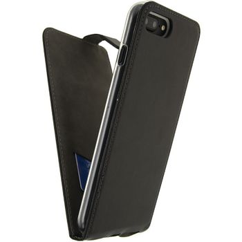 MOB-23134 Smartphone classic gelly flip case apple iphone 7 plus / apple iphone 8 plus zwart In gebruik foto