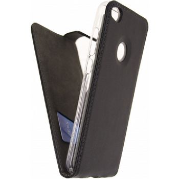 MOB-23166 Smartphone classic gelly flip case huawei p8 lite zwart In gebruik foto
