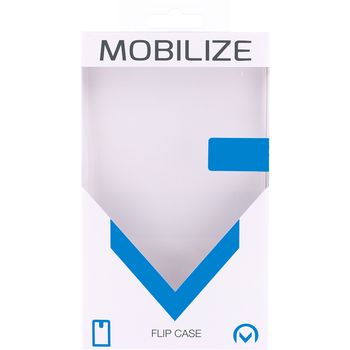 MOB-23170 Smartphone classic gelly flip case htc u play zwart Verpakking foto