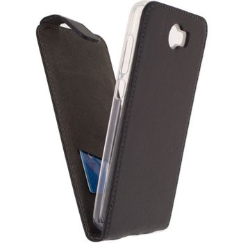 MOB-23178 Smartphone classic gelly flip case huawei y5 ii / huawei y6 ii compact zwart