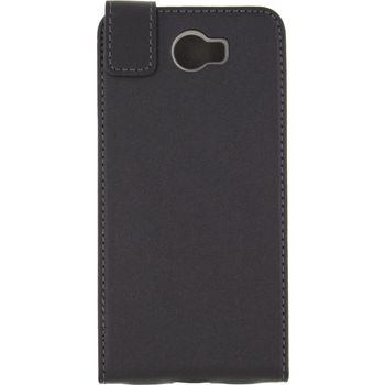MOB-23178 Smartphone classic gelly flip case huawei y5 ii / huawei y6 ii compact zwart In gebruik foto