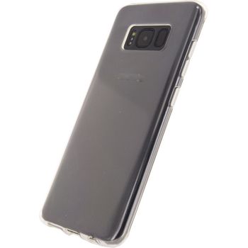 MOB-23208 Smartphone gel-case samsung galaxy s8 transparant In gebruik foto