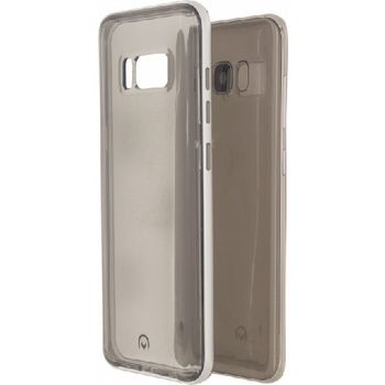 MOB-23210 Smartphone gelly+ case samsung galaxy s8 transparant/aluminium