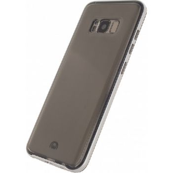 MOB-23210 Smartphone gelly+ case samsung galaxy s8 transparant/aluminium In gebruik foto
