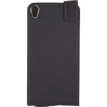 MOB-23212 Smartphone classic gelly flip case sony xperia e5 zwart In gebruik foto
