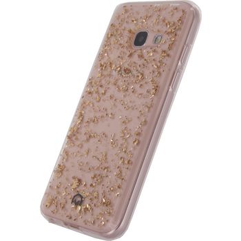 MOB-23252 Smartphone glitter case samsung galaxy a3 2017 goud In gebruik foto