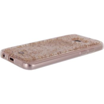 MOB-23254 Smartphone glitter case samsung galaxy a5 2017 goud In gebruik foto