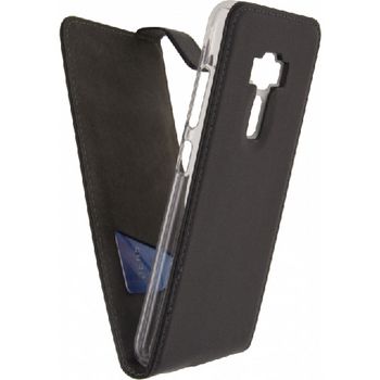 MOB-23261 Smartphone classic gelly flip case asus zenfone 3 zwart In gebruik foto