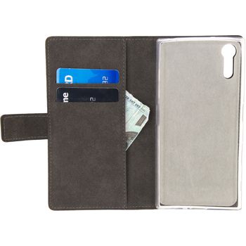 MOB-23314 Smartphone gelly wallet book case sony xperia xzs zwart Product foto
