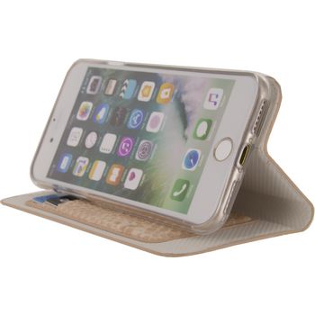MOB-23336 Smartphone premium gelly book case apple iphone 7 / apple iphone 8 In gebruik foto
