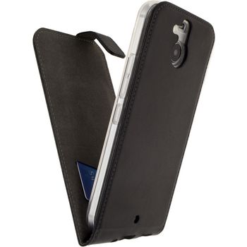 MOB-23359 Smartphone classic gelly flip case htc 10 evo zwart In gebruik foto