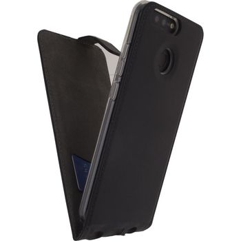 MOB-23360 Smartphone classic gelly flip case honor 8 pro zwart In gebruik foto