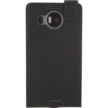 MOB-23477 Smartphone classic gelly flip case microsoft lumia 950 xl zwart Product foto