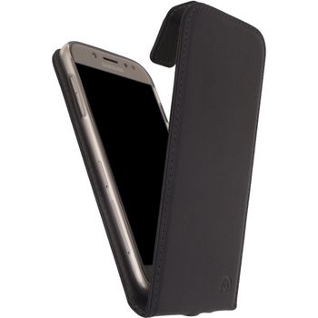 MOB-23518 Smartphone classic gelly flip case samsung galaxy j5 2017 zwart In gebruik foto