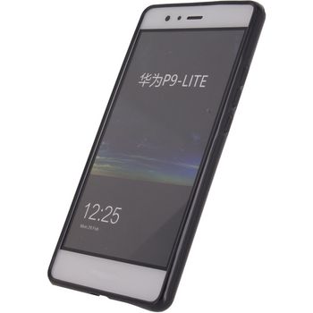 MOB-23571 Smartphone gel-case huawei p9 lite zwart In gebruik foto