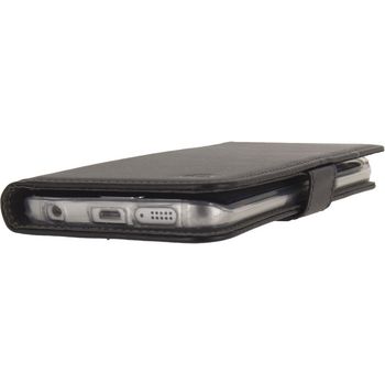 MOB-23579 Smartphone gelly wallet book case samsung galaxy s6 edge zwart In gebruik foto