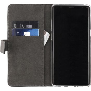 MOB-23677 Smartphone classic gelly wallet book case samsung galaxy note 8 zwart In gebruik foto