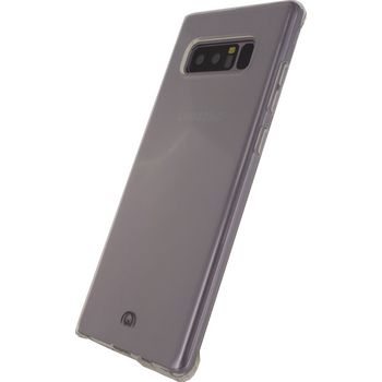 MOB-23740 Smartphone gel-case samsung galaxy note 8 transparant In gebruik foto