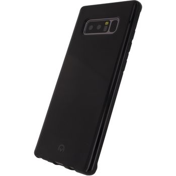 MOB-23741 Smartphone gel-case samsung galaxy note 8 zwart In gebruik foto